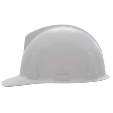 Cap Slotted, White, Polycarbonate, Ratchet, Class E