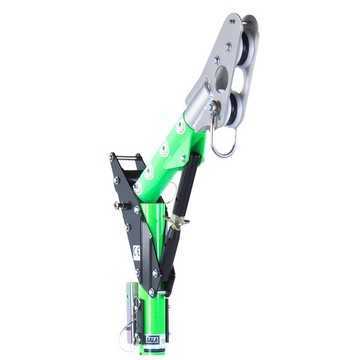 Davit Mast Confined Space Adjustable Off-set Upper, Aluminum, Green, Silver, 129.79 Cm
