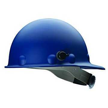 Casque de protection de la tête à bord avant, convient aux chapeaux de 6-3/4 à 7-3/8 pouce, bleu, fibre de verre moulée par injection, cliquet à 8 pouceints, classe C, G