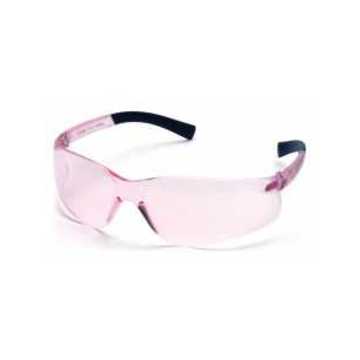 Safety Glasses Dark Tinted, 128 Mm Wd, 144 Mm Lg, 2.3 Mm Thk, Medium, Anti-scratch, Pink, Frameless, Pink