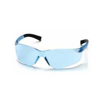 Safety Glasses Dark Tinted, 128 Mm Wd, 144 Mm Lg, 2.3 Mm Thk, Medium, Anti-scratch, Infinity Blue, Frameless, Blue