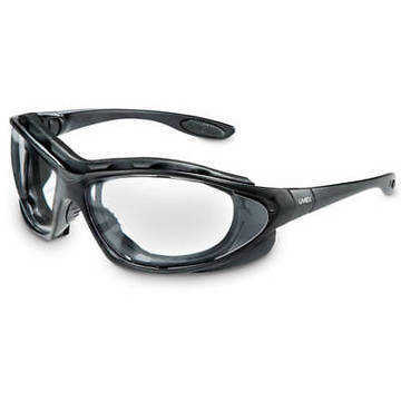 Safety Glasses Bi-focal, Medium, Uvextreme Anti-fog, Clear, Wraparound, Black