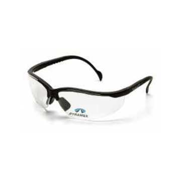 Safety Reader Eyewear, 2.0 Magnification, 142 mm wd, 150 to 163 mm lg, 2.2 mm thk, Anti-Scratch, Clear, Half Frame