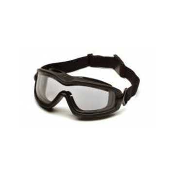 Lunettes de sécurité réglables à double vitrage, largeur 136 mm, largeur 87 mm, épaisseur 2.1 mm, antibuée/antireflet, transparent, monture enveloppante, noir
