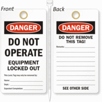 Lockout Tags and Labels
