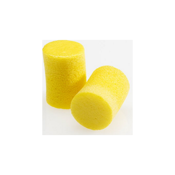 Roll Down Uncorded Disposable Ear Plug, Medium, Foam, Yellow