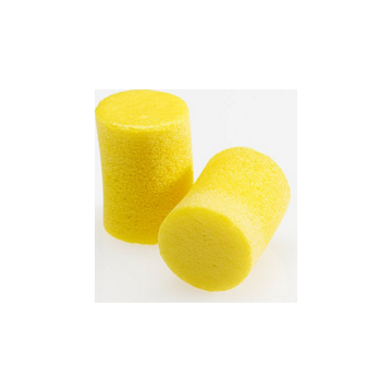 Ear Plug Roll Down Uncorded Disposable, Medium, Foam, Yellow