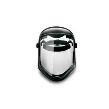Visor Replacement, Clear, Polycarbonate, 9-1/2 In Ht, 14-1/4 In Ht