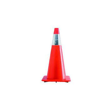 Traffic Cone 28 Org 7lbs Blk Base W/ 4 Collar