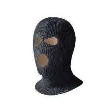 Balaclava 3-hole, One-size Fit All, Black, Acrylic