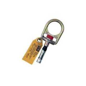 Concrete Anchor D-ring, 310 Lb, 12 Mm Ring Dia, Zinc Plated Steel