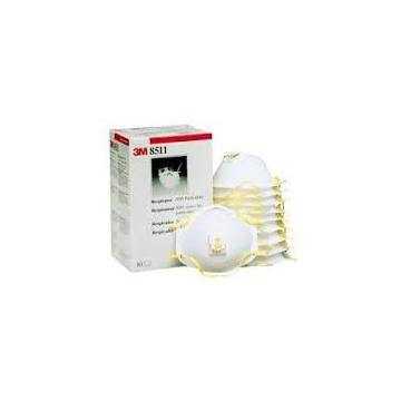 Respirator Particulate, Standard, N95, 95% Efficiency, Fully Adjustable Braided Comfort Strap