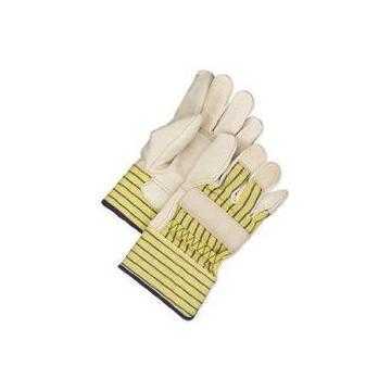 Gloves Fitter, Leather, Yellow, Cotton/canvas Backing