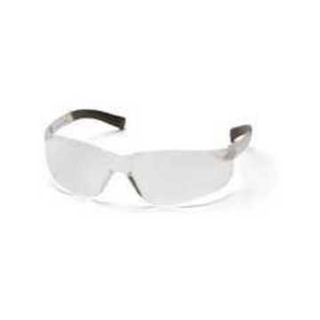 Safety Glasses, Anti-Scratch, Clear, Frameless, Black, Clear