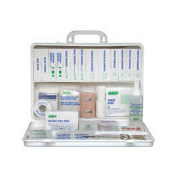 First Aid Kit, #2, Metal, Dry. 10 Deluxe, 16 to 199 Workers