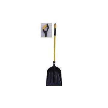 Scoop Shovel Grain, Poly, 14-1/2 In X 30-1/4 In, Yellow