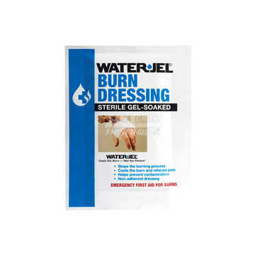 Sterile Gel Soaked Burn Dressing, 10.2 cm wd x 10.2 cm lg, Non-Woven, Opaque White