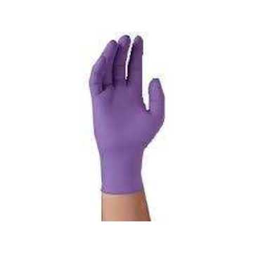 Ambidextrous Disposable Gloves, Nitrile Palm, Purple, Nitrile