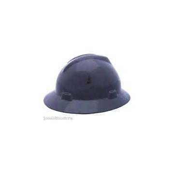 Hard Hat Full Brim, Gray, Polycarbonate, Ratchet, Class E