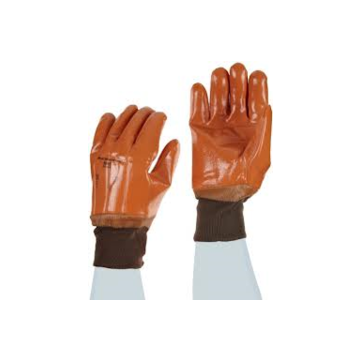 Gloves Heavy-duty, No. 10, Pvc Palm, Brown