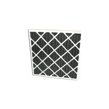 Air Filter Pleated, Odor Removal, Carbon, 16 In X 16 In X 2 In