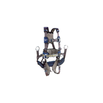 Tower Climbing Harness, Small, 420 lb Polyester, Vest, Aluminum D-Ring, Zinc Plated Steel Buckle