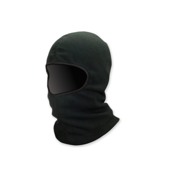 Balaclava, Long 320 G Polyester Fleece, Black