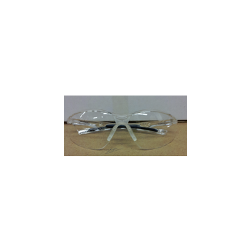 Safety Glasses, Medium, Anti-Fog, Clear, Half-Frame, Wraparound, Clear