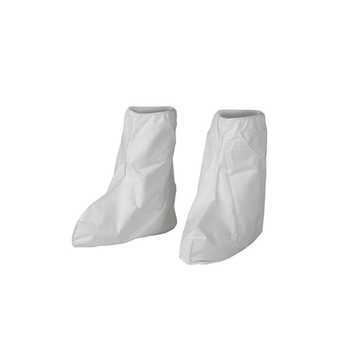 Disposable Shoe and Boot Cover, Universal, 17 in ht, White, Elastic