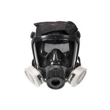 Full Facepiece Respirator, 8.386 in Size, Black