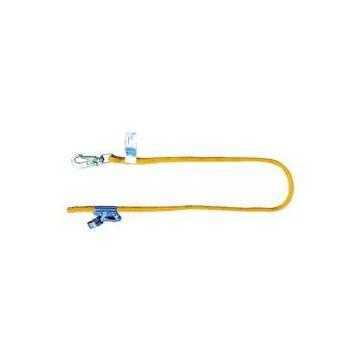 Adjustable Length Lanyard, 310 lb Capacity, 6 ft lg, 1-Leg, Blue, Locking Swivel Snap Hook