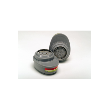 Chemical and Combination Respirator Cartridge, P100, Gray