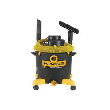 Vacuum Cleaner Corded Wet/dry, 16 Gal Tank Capacity, 130.9 Cfm, 120 V, 1320 W, Hepa Filter
