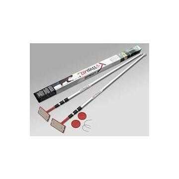 Spring Loaded Pole Kit, Anodized Aluminum, Black/Red/Silver