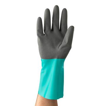 Gloves, Green, Left And Right Hand, Nitrile