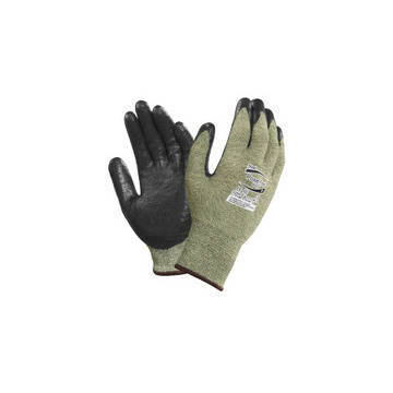 Gants de service moyen, paume en néoprène, doublure verte, main gauche et main droite