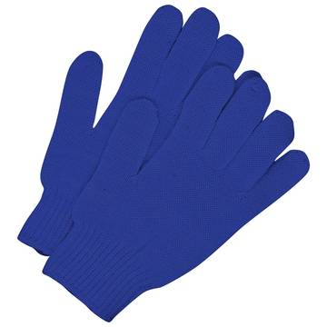 Non-Coated Gloves, Large, Blue, 13 ga Thermolite Backing