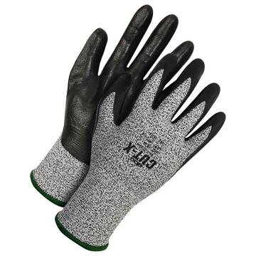 Gloves Coated, Gray/black, 13 Ga Hppe Backing