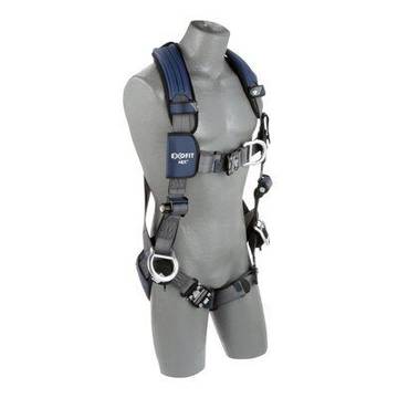 Positioning/Climbing Harness, Medium, 420 lb Polyester, Vest, Aluminum D-Ring, Zinc Plated Steel Buckle