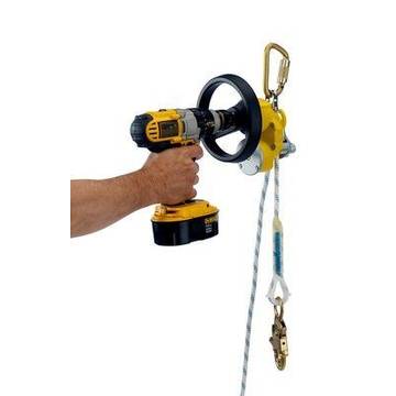 Descent Device, Evacuation/escape Rescue 200 Ft Length, Aluminum Housing, Yellow Color, 17.65 Lb Weight