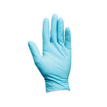 Gants jetables à usage intensif, paume en nitrile, bleu, non poudrés, nitrile