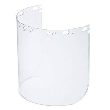 Faceshield, Clear, Polycarbonate, 8-1/2 in ht, 15 in ht