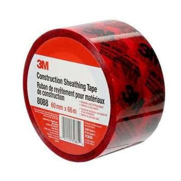Construction Sheathing Tape, Red, 60 mm x 66 m, 3 mil, UV Resistant
