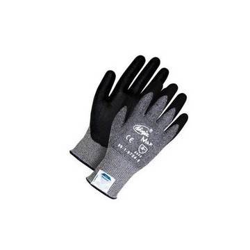 Hiver, gants en cuir, gris/noir, support Dyneema de calibre 10