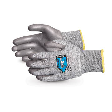Coated Gloves, No. 9, Gray, Tenactiv/13 ga Composite Filament Fiber