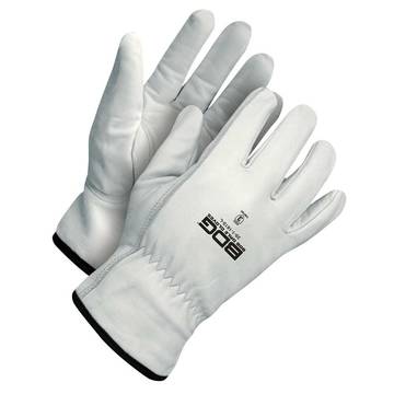 Gloves Driver, Heavy Duty, Leather, Pearl, Grain Goatskin Backing