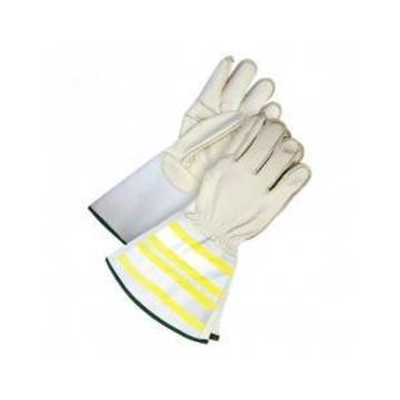 Gloves Driver, Leather, Beige, Grain Cowhide Backing