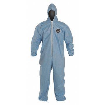 Coverall Hooded Protective, Blue, Proshield® 6 Sfr