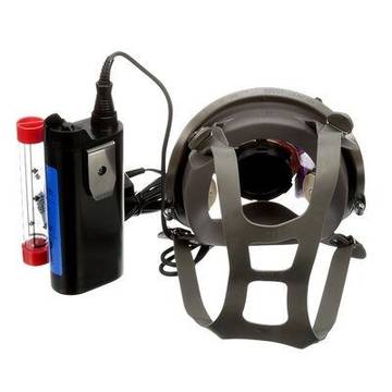 Face Mounted Powered Air Purifying Respirator Kit, Full Facepiece, Gray