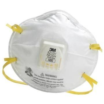 Respirator Particulate Disposable, Standard, N95, 95% Efficiency, Stapled, White